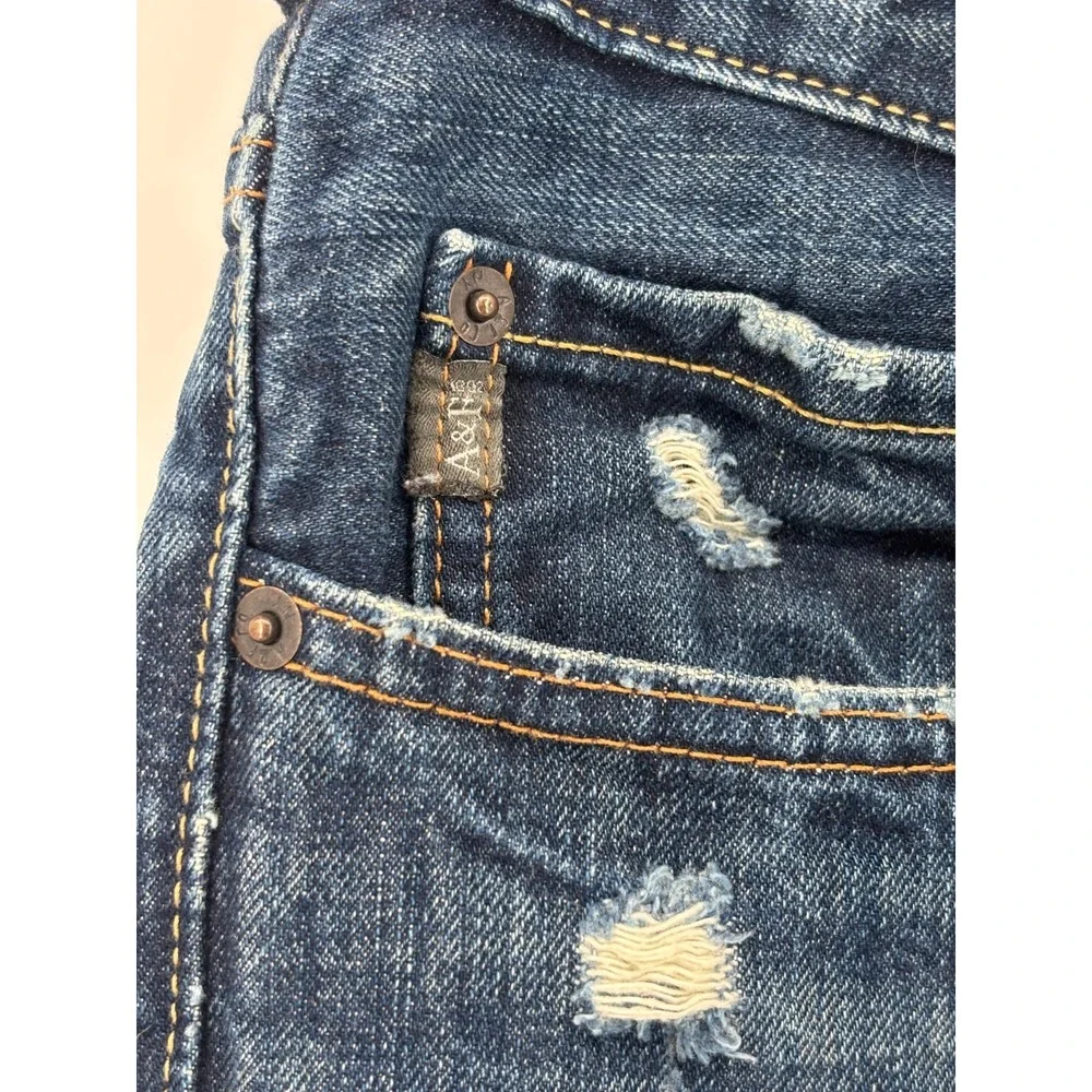 Abercrombie & Fitch Mens Blue Classic Straight Distressed Jeans 30x31 Vintage